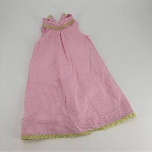 Lilly Pulitzer Kids Pink Gingham Long Shift Dress Girls Size 5